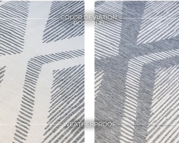 Siva/kremno bela zunanja preproga 80x150 cm Gemini – Elle Decoration