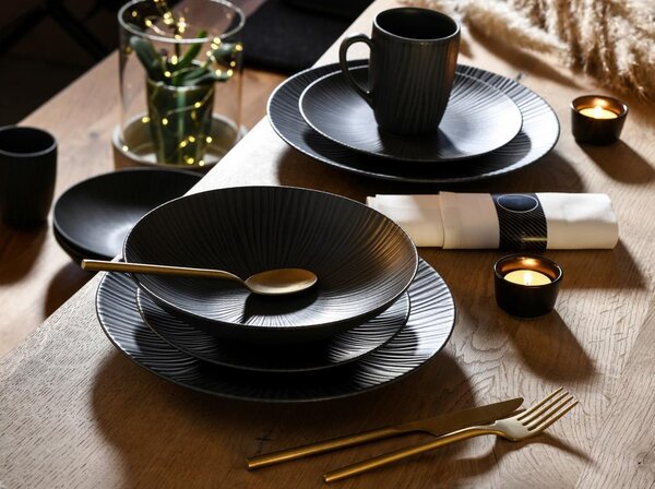 Creatable Kombinirani Servis Vesuvio Black, 24-Delni