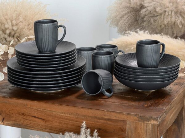 Creatable Kombinirani Servis Vesuvio Black, 24-Delni
