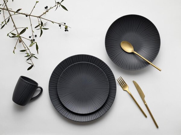 Creatable Kombinirani Servis Vesuvio Black, 24-Delni