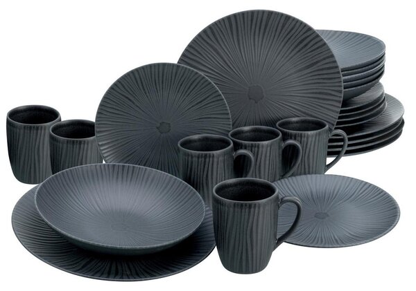 Creatable Kombinirani Servis Vesuvio Black, 24-Delni