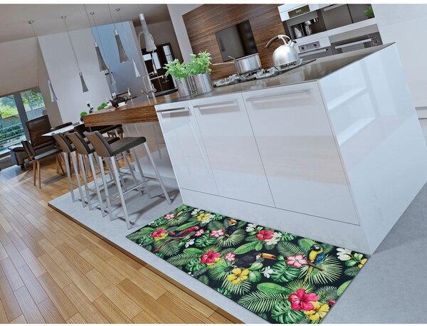 Zelen tekač 52x100 cm Sprinty Tropical – Universal