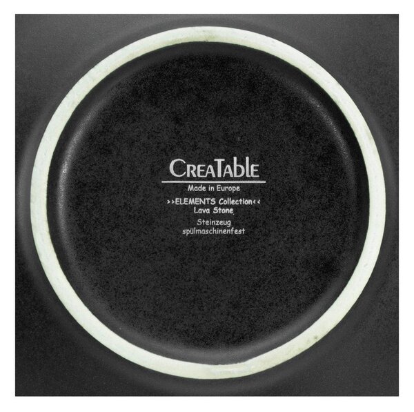 Creatable Set Krožnikov Za Testenine Lava Stone Black, 4-Delni