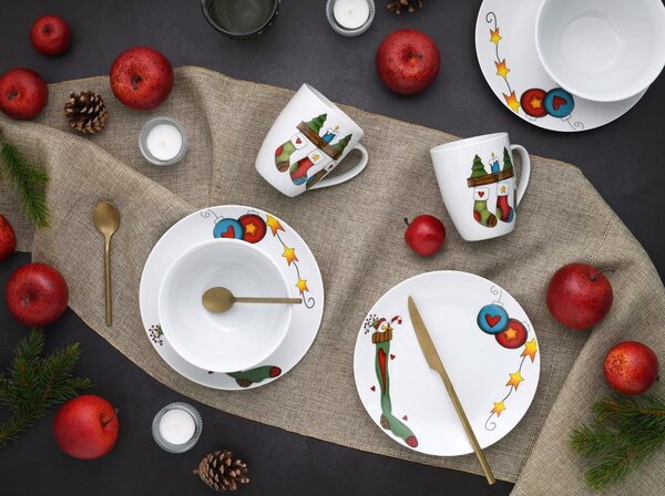 Creatable Servis Za Zajtrk Luna Christmas, 18-Delni