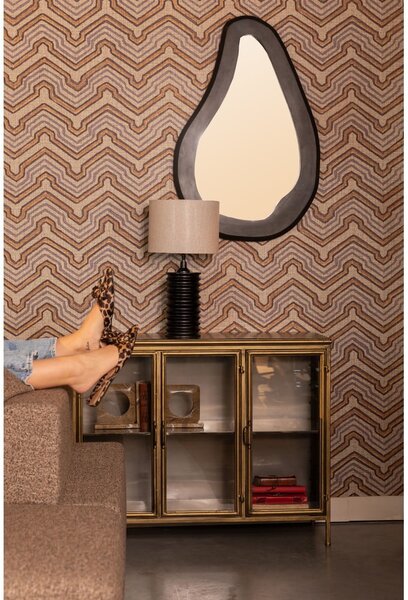Kovinska vitrina v zlati barvi 100x80x38,5 cm Gertlush – Dutchbone