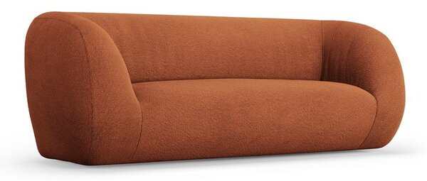 Oranžna sedežna garnitura iz tkanine bouclé 210 cm Essen – Cosmopolitan Design