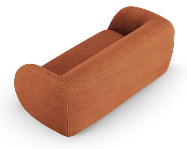 Oranžna sedežna garnitura iz tkanine bouclé 210 cm Essen – Cosmopolitan Design