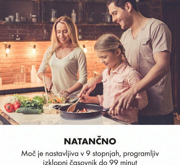 Klarstein Delicatessa 77 Hybrid, vgradna kuhalna plošča, indukcija, 4 cone, 7000 W