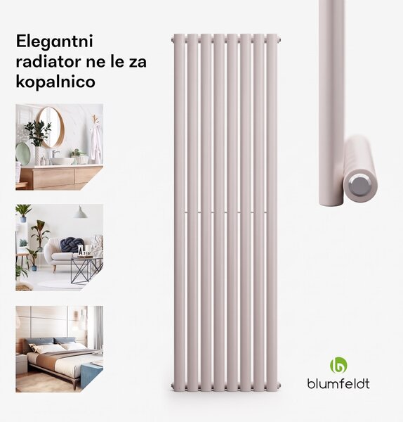 Blumfeldt Tallheo, 47 x 160, radiator, cevasti radiator, 728 W, topla voda, 1/2