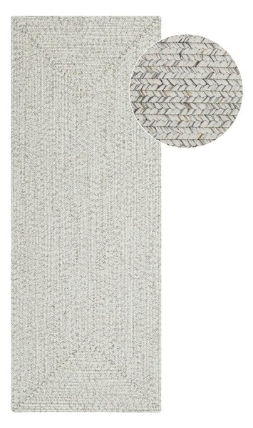 Belo-bež zunanja preproga 200x80 cm - NORTHRUGS