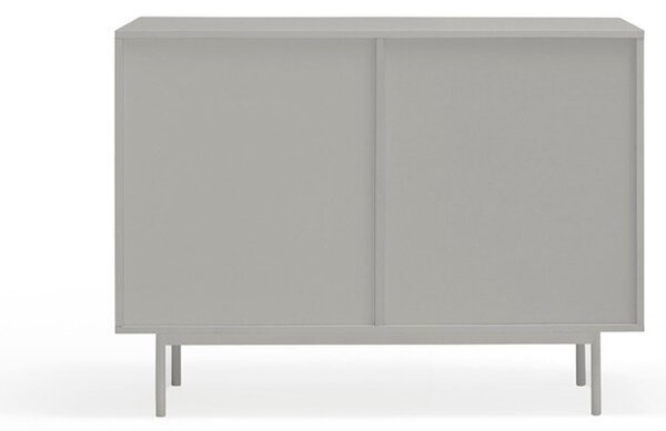 Siva nizka komoda v hrastovem dekorju 108x80 cm Sierra – Teulat