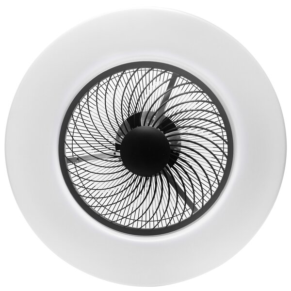 Lestenec z ventilatorjem Svetilka APP1552-C BLACK ventilator