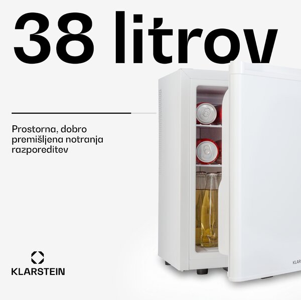 Klarstein Happy Hour 38, mini chladnička, minibar, 38 litrov, 26 dB