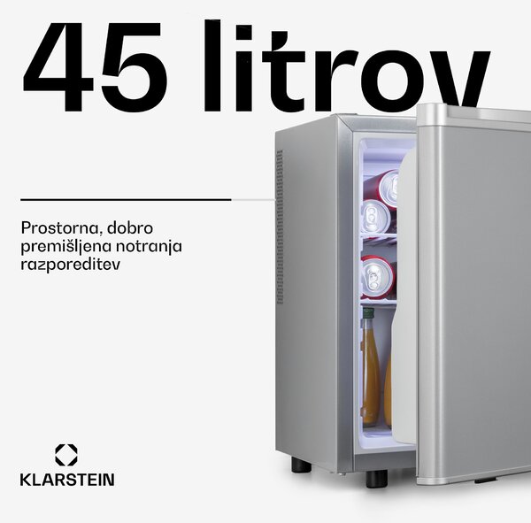 Klarstein Happy Hour 45, mini hladilnik, minibar, hladilnik za pijačo, 45 litrov, 26 dB