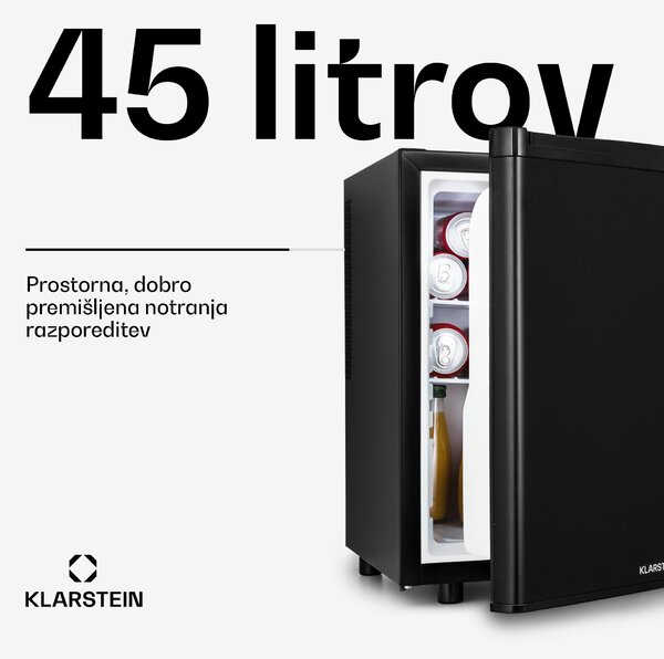Klarstein Happy Hour 45, mini hladilnik, minibar, hladilnik za pijačo, 45 litrov, 26 dB