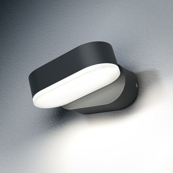 OSRAM LED zunanja stenska svetilka ENDURA STYLE MINI, temno siva, IP44, Siva, Aluminij, Sodobni