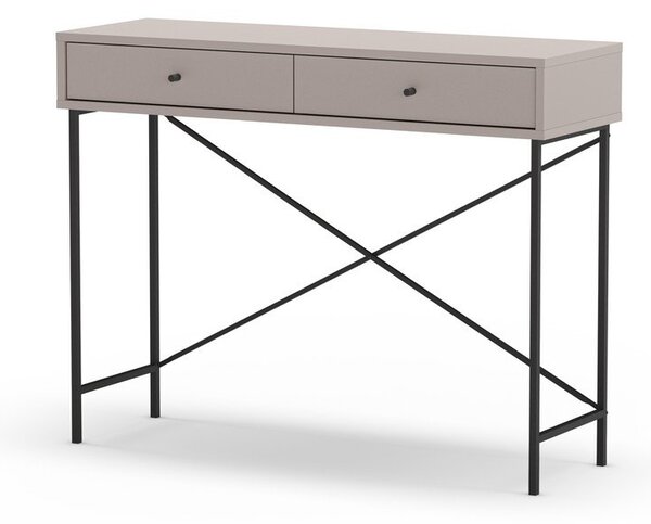 Sivo-bež stranska mizica 35x110 cm Titan – Marckeric