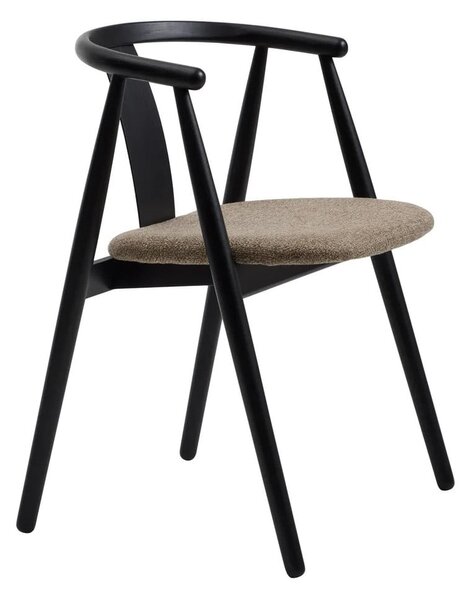 Črn/bež jedilni stol Relate – Unique Furniture