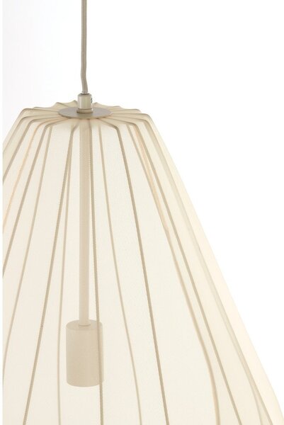 Bež viseča svetilka s tekstilnim senčilom ø 50 cm Itela – Light & Living