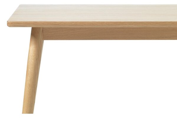 Raztegljiva jedilna miza z mizno ploščo v hrastovem dekorju 150x90 cm Barrali – Unique Furniture