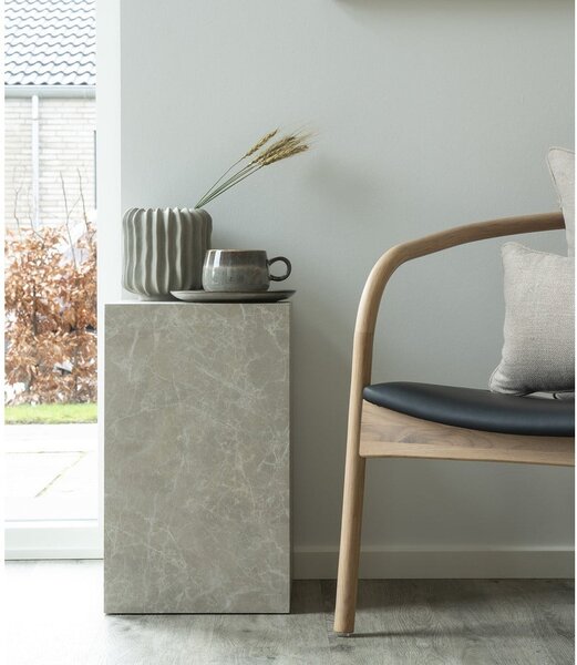 Stranska mizica v marmornem dekorju 30x30 cm Prague – House Nordic
