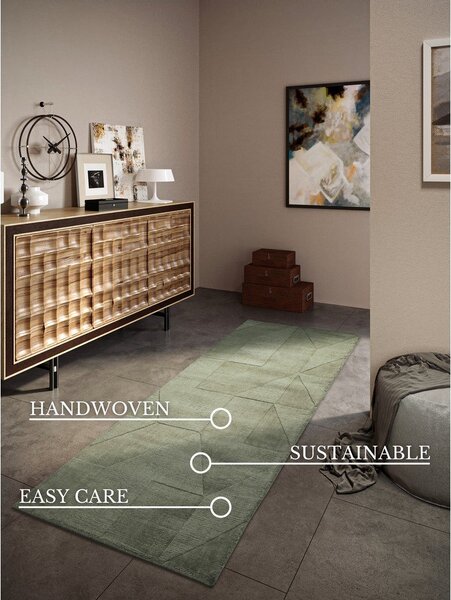 Zelen ročno tkan volnen tekač 80x250 cm Ursule – Villeroy&Boch