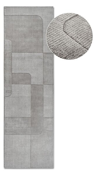 Siv ročno tkan volnen tekač 80x250 cm Charlotte – Villeroy&Boch