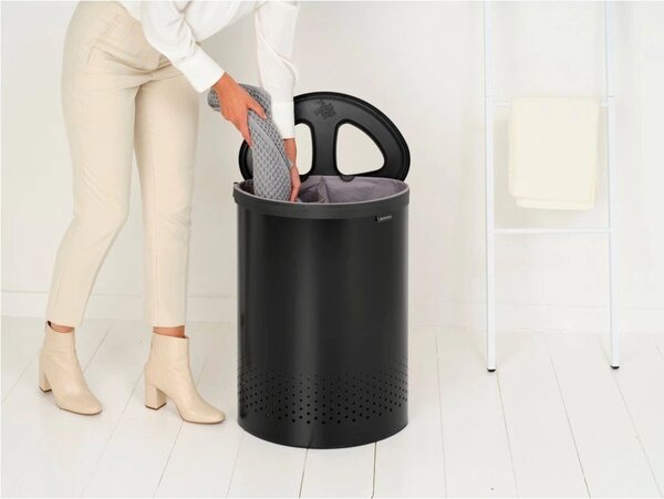 Bel kovinski koš za perilo 55 l Selector – Brabantia