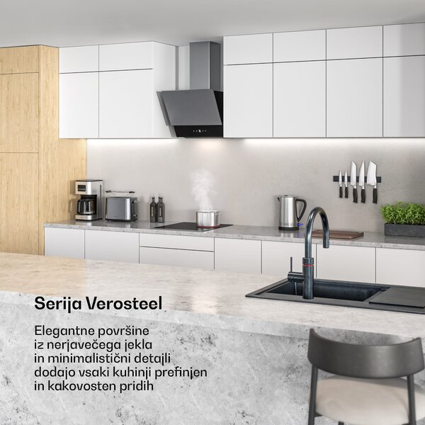Klarstein Verosteel steklokeramična kuhalna plošča | 3 cone | minimalistična, zmogljiva | 5000 W | 45 cm