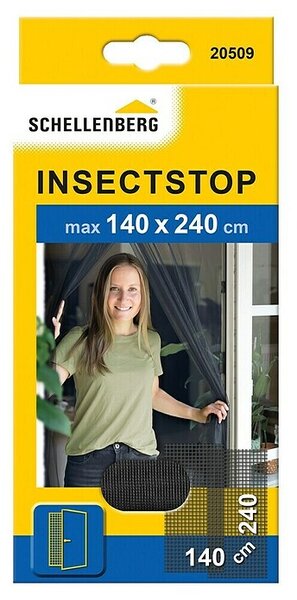Schellenberg Insect Stop Mreža za zaščito pred žuželkami (Š x V: 140 x 240 cm, Lepljenje, Antracit)