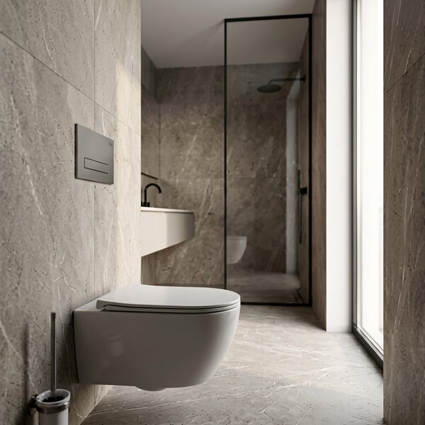 Podometni Set za WC Slim 024N z Gumbom HD Titan