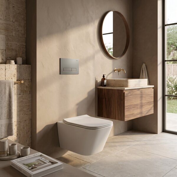 Podometni Set za WC Slim 024N z Gumbom HD Titan