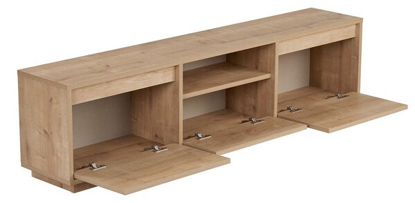 TV omarica v hrastovem dekorju v naravni barvi 160x42x30 cm Sentinel – Kalune Design