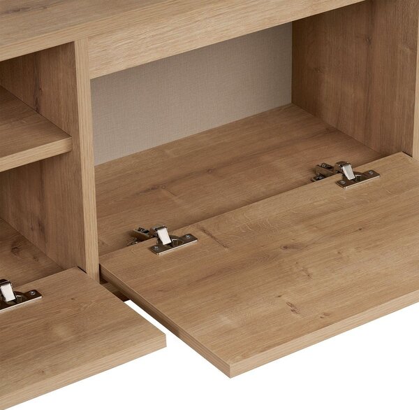 TV omarica v hrastovem dekorju v naravni barvi 160x42x30 cm Sentinel – Kalune Design