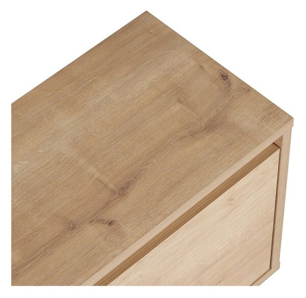 TV omarica v hrastovem dekorju v naravni barvi 160x42x30 cm Sentinel – Kalune Design