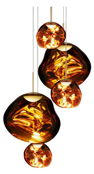 Tom DixonTom Dixon - Melt Round LED Obesek Svetilka Large Zlata Tom Dixon