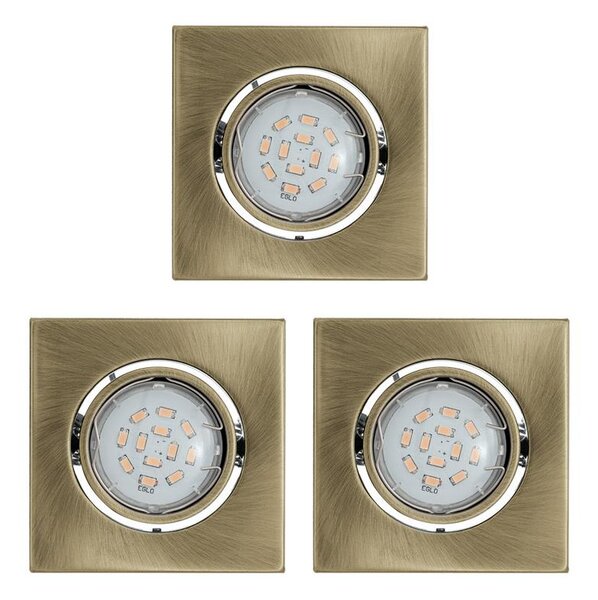 Eglo 93248 - SET 3x LED Vgradna svetilka IGOA 3xGU10/5W/230V