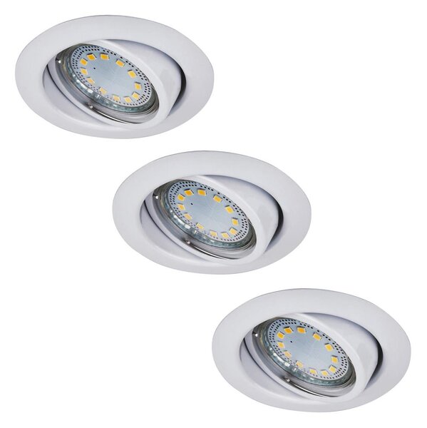 Rabalux 1049 - SET 3xLED Vgradna svetilka LITE 3xGU10-LED/3W/230V