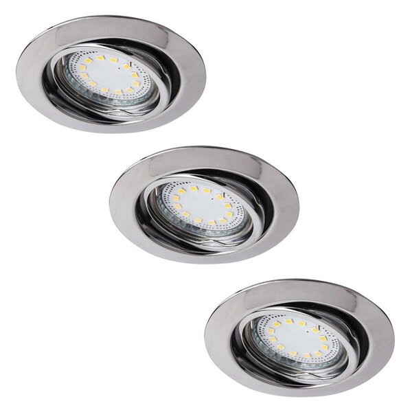 Rabalux 1050 - SET 3xLED Vgradna svetilka LITE 3xGU10-LED/3W/230V