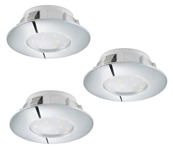 Eglo 95808 - KOMPLET 3x LED Vgradna svetilka PINEDA 1xLED/6W/230V