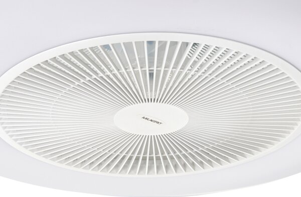 Brilagi - LED Zatemnitvena svetilka z ventilatorjem AURA LED/38W/230V bela + Daljinski upravljalnik