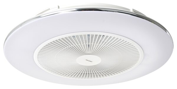 Brilagi - LED Zatemnitvena svetilka z ventilatorjem AURA LED/38W/230V bela + Daljinski upravljalnik