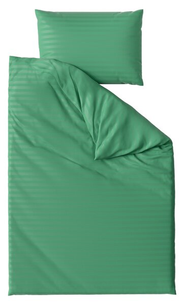 Hotelska posteljnina iz mikrovlaken JASMINE temno zelena - črta 2 cm Dimenzije posteljnine: 70 x 90 cm | 140 x 200 cm