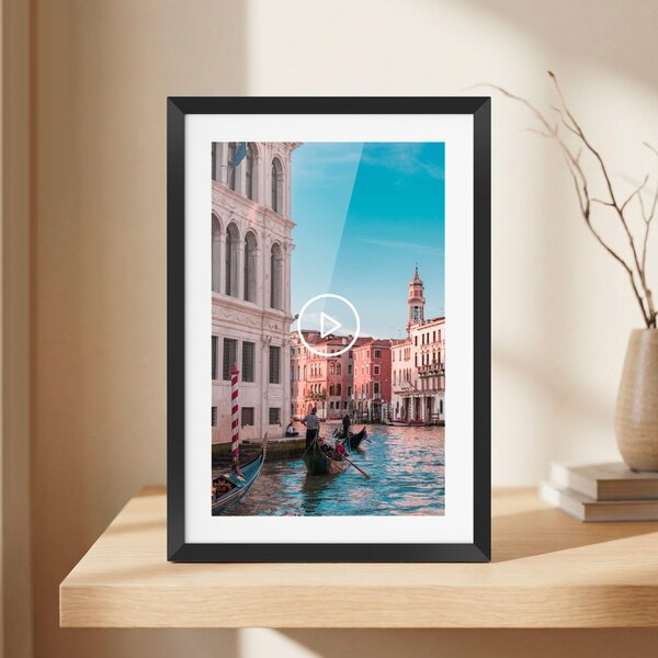 Touch digitalni foto okvir Wi-Fi 10,1" črn APP z LED RGB osvetlitvijo ozadja