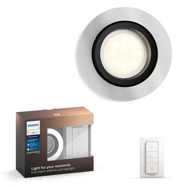 Philips 50411/48/P7 - LED Zatemnitvena svetilka Hue MILLISKIN 1xGU10/5,5W/230V