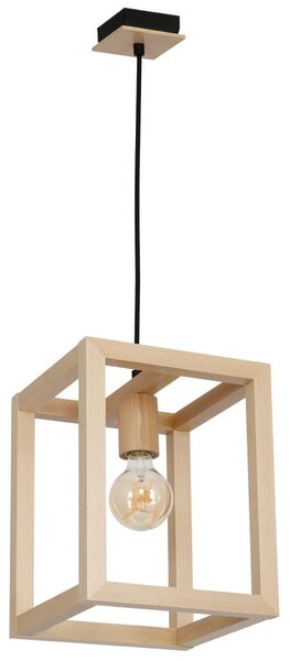 Lestenec na vrvici LEGNO 1xE27/60W/230V