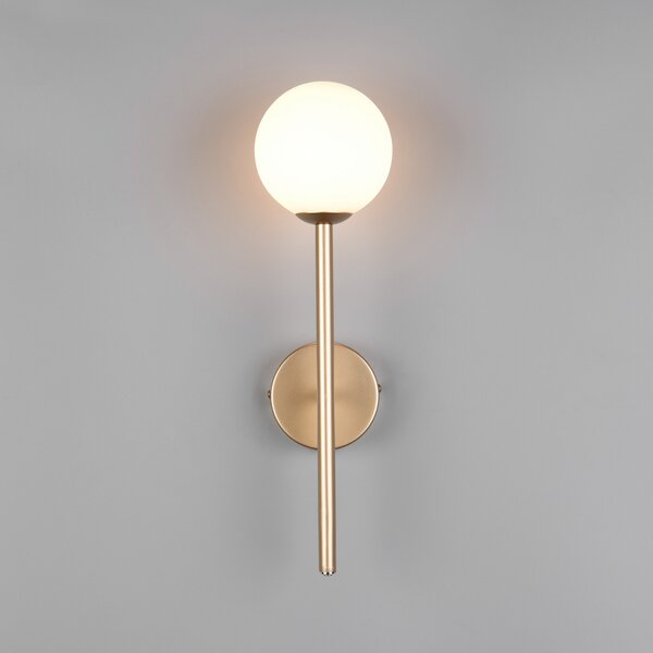 Trio Lighting Stenska svetilka Firano, zlata barva, višina 42 cm, kovina, Zlata / medeninasta, Dnevna soba / jedilnica, Kovina, Sodobni