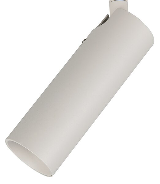 Trio Lighting Stropni reflektor Dara, dolžina 66 cm, siva barva, kovina, 4-krilni., Siva, Dnevna soba / jedilnica, Kovina, Sodobni