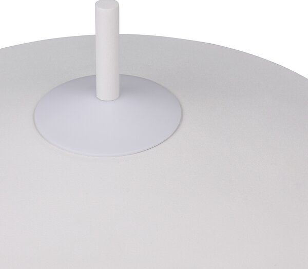 Trio Lighting LED-stoječa svetilka Amalo, mat bela, višina 145 cm, kovina, CCT, zatemnjen, Bela, Dnevna soba / jedilnica, Kovina, Sodobni