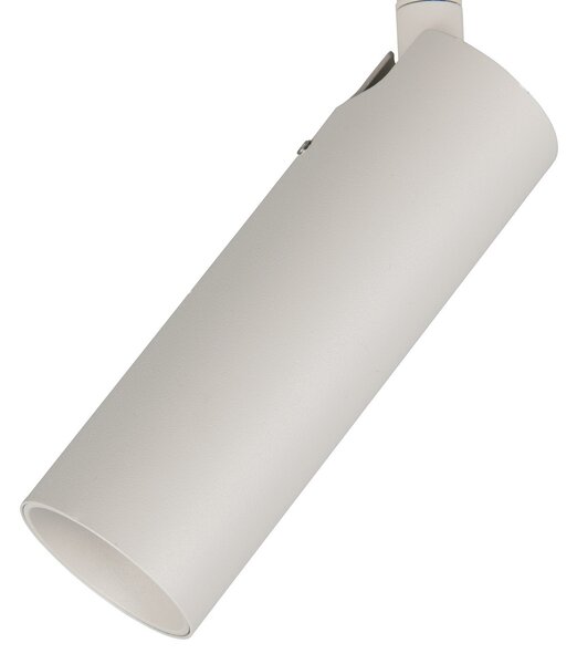 Trio Lighting Stropni reflektor Dara, dolžina 28 cm, siva barva, kovina, 2-krilni., Siva, Dnevna soba / jedilnica, Kovina, Sodobni
